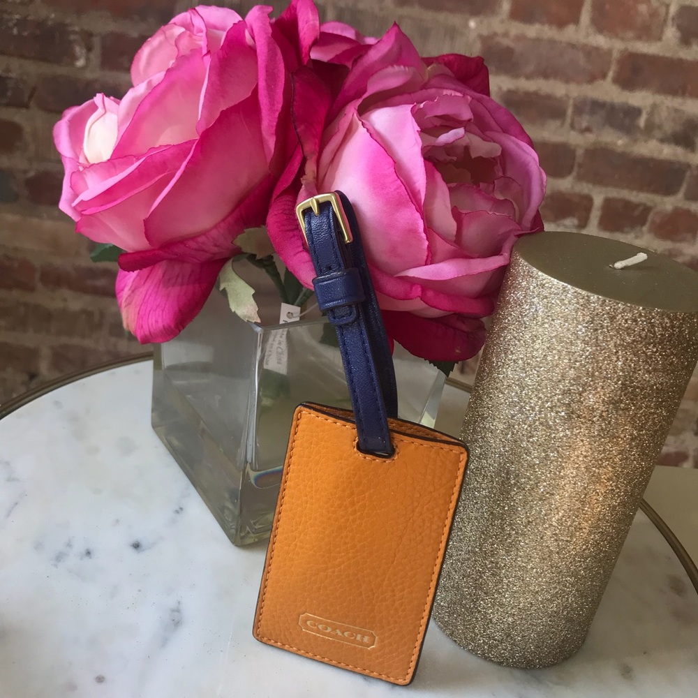 Coach Leather Luggage Tag